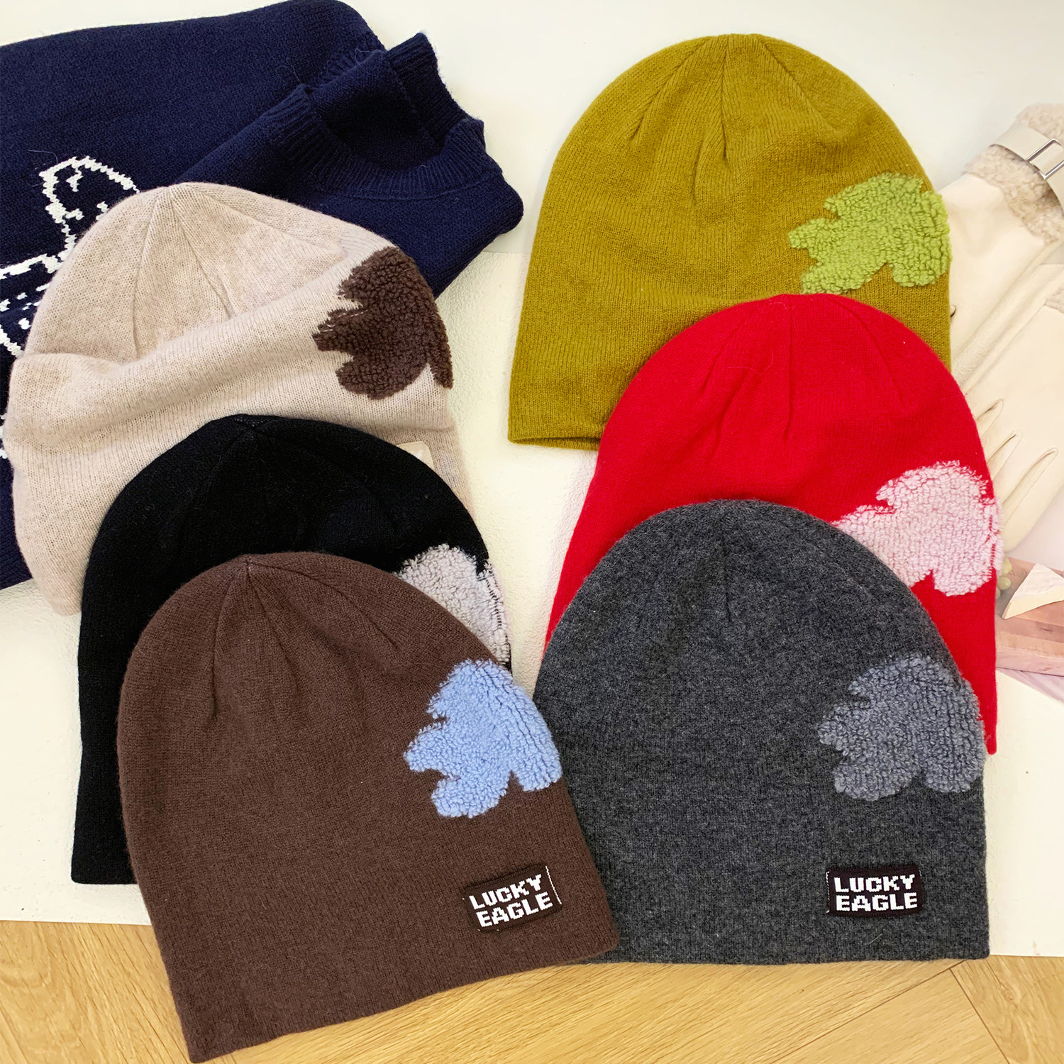 韩版复古花朵针织帽子女2025新款秋冬季保暖百搭显脸小包头帽冷帽,服饰配件/皮带/帽子/围巾,帽子,淘宝优惠券,粉丝福利购,淘宝优惠卷