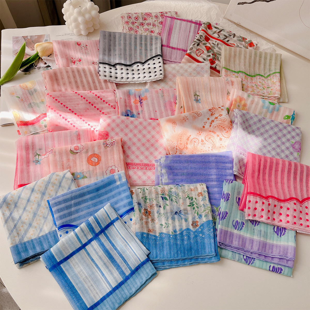 韩版小清新棉麻小方巾女百搭小碎花复古领巾春夏薄款装饰发带头巾,服饰配件/皮带/帽子/围巾,围巾/丝巾/披肩,淘宝优惠券,粉丝福利购,淘宝优惠卷