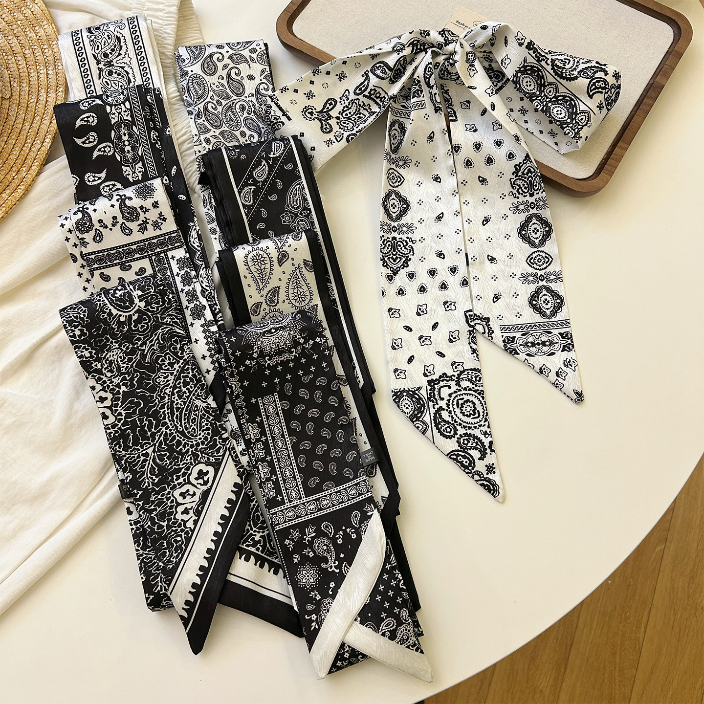 2025复古百搭长条丝巾女春夏季发带领巾飘带系腰绑包高级感配饰潮,服饰配件/皮带/帽子/围巾,围巾/丝巾/披肩,淘宝优惠券,粉丝福利购,淘宝优惠卷