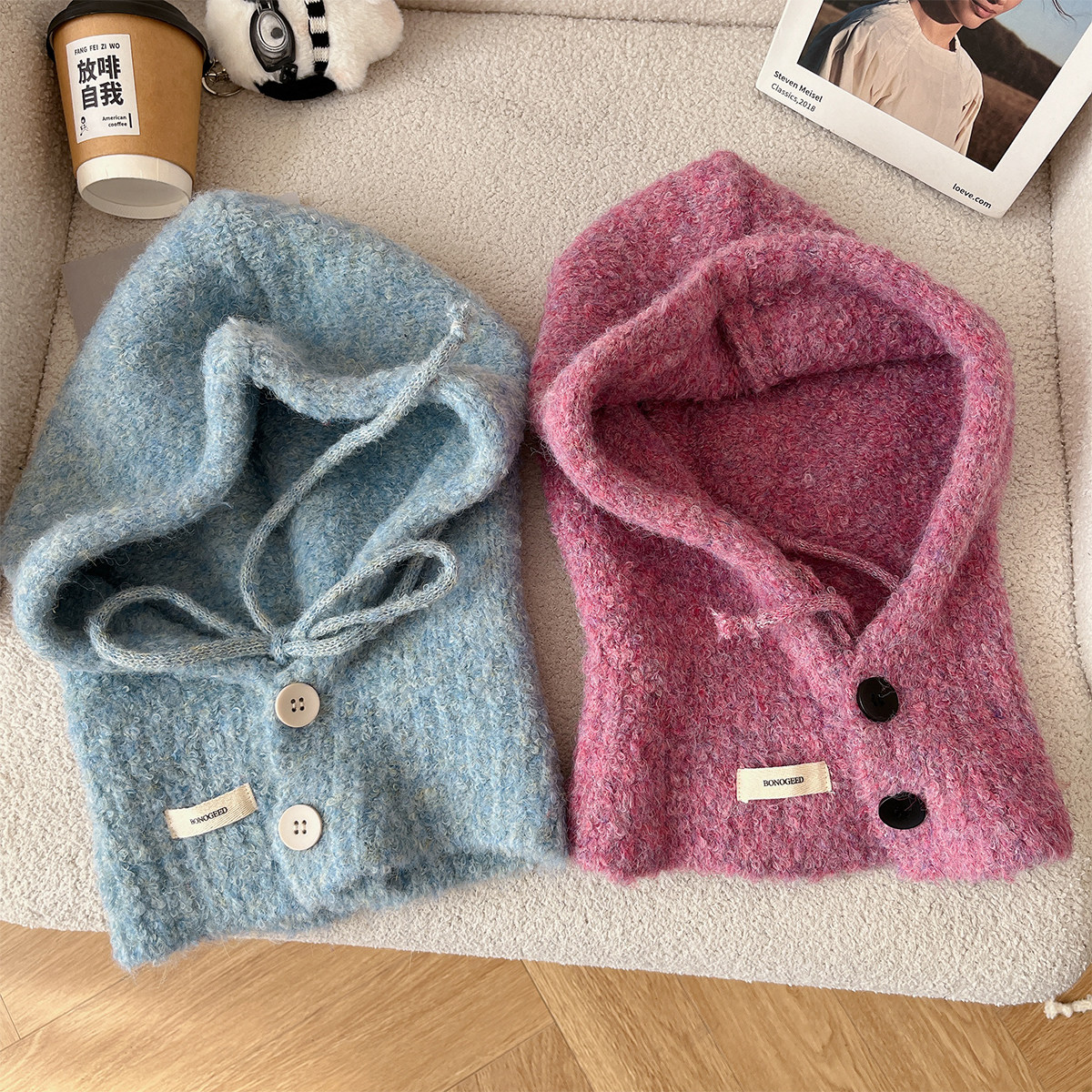 巴拉克拉法帽女秋冬季时尚百搭保暖护耳毛线帽围脖帽子一体雷锋帽,服饰配件/皮带/帽子/围巾,帽子,淘宝优惠券,粉丝福利购,淘宝优惠卷