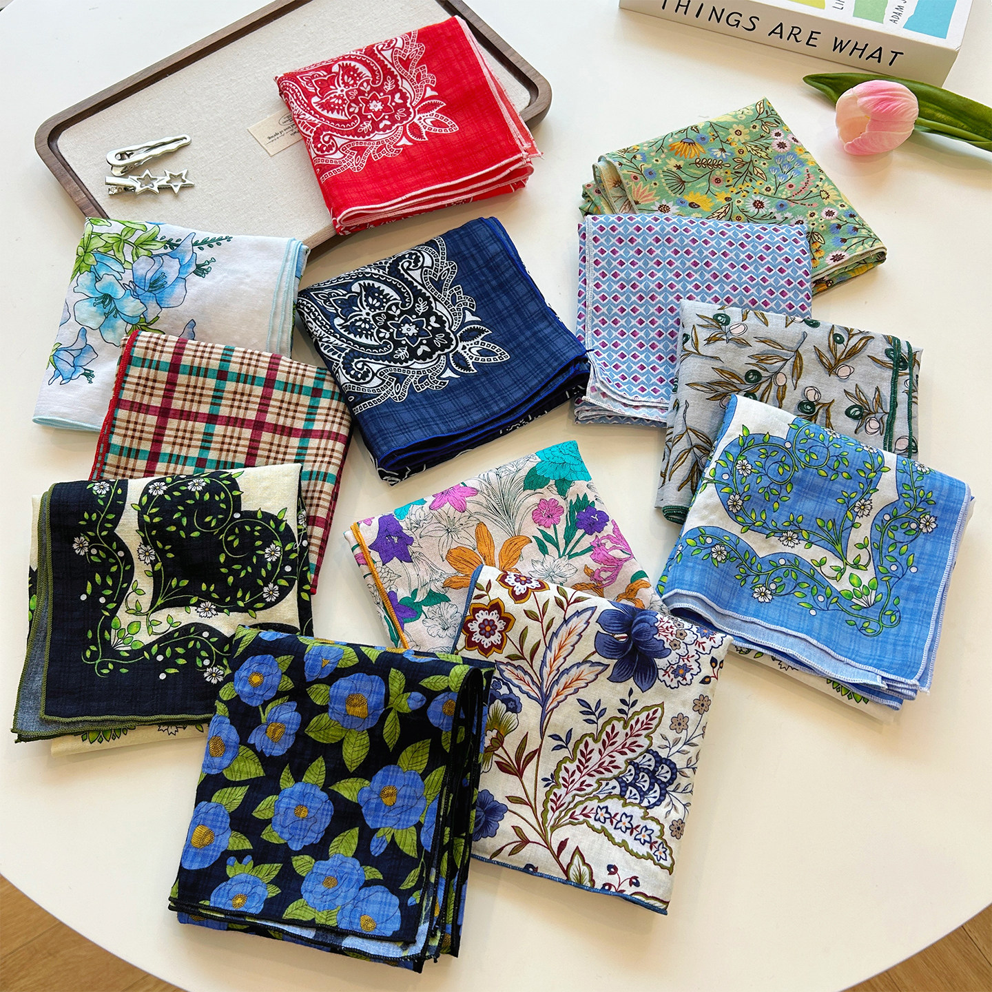 2025春秋季薄款复古文艺小方巾女时尚百搭包头巾小领巾高级感装饰,服饰配件/皮带/帽子/围巾,围巾/丝巾/披肩,淘宝优惠券,粉丝福利购,淘宝优惠卷