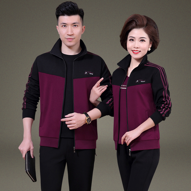 正品运动服套装女2023春秋季新款时尚休闲卫衣男士跑步情侣三件套