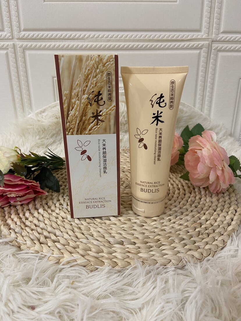 蓓莉丝化妆品纯米洗面奶大米养颜保湿洁面乳补水舒缓清洁面膏男女