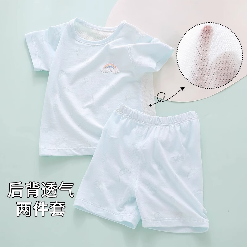 婴儿衣服a类纯棉夏季薄款分体