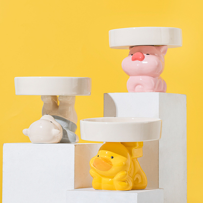 宠物猫碗大口径防打翻护颈