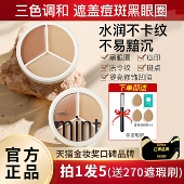 程十安mint三文鱼色遮瑕膏遮盖纹身雀斑痘印黑眼圈提亮官方正品