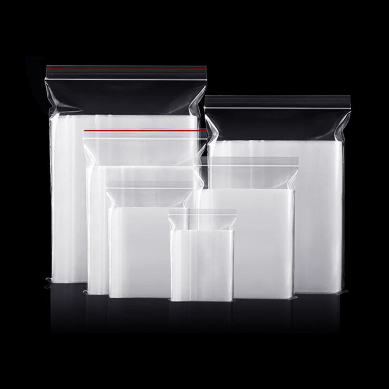 自封袋小中大号食品密封袋包装透明塑料袋一次性防尘封口袋批发