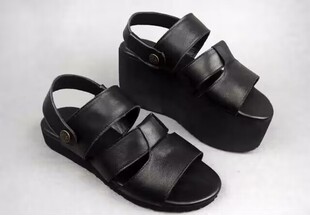 定制残疾人高低脚长短腿矫正鞋  真皮牛皮男凉单脚增高补高鞋订做