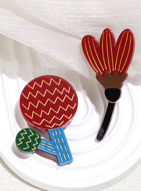 韩国MayLee醋酸板材时尚百搭郁金香花朵别针胸针西装大衣胸花配饰