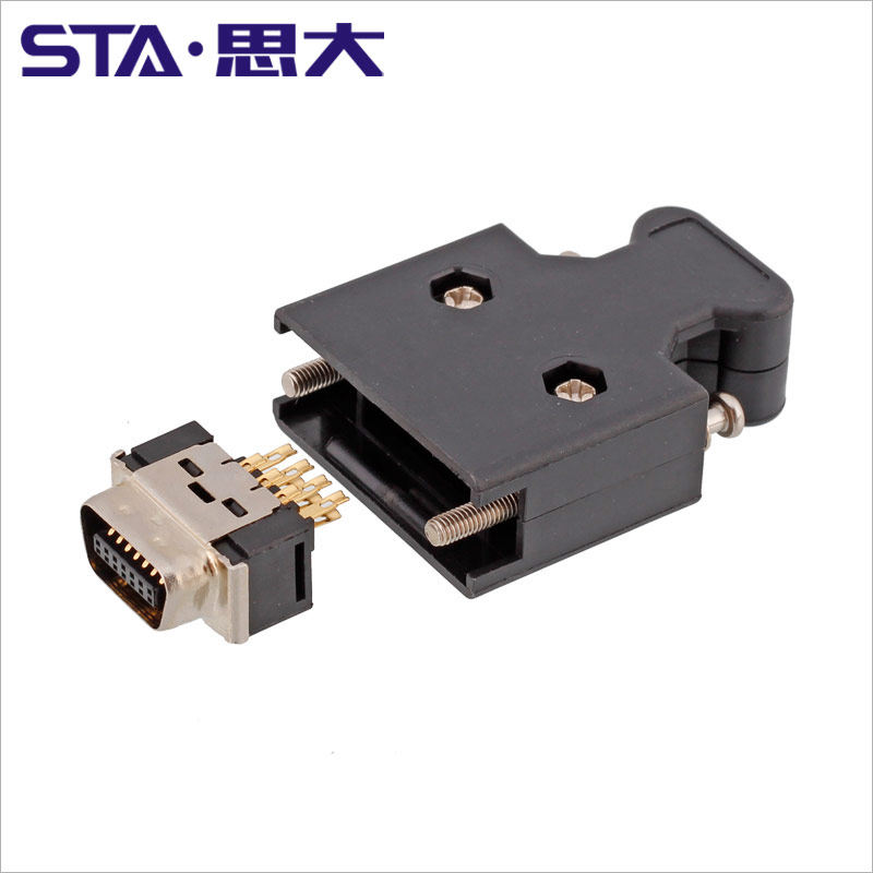 14PIN MDR连接器SCSI插头10314-52A0-008 10314 2-5175677-1