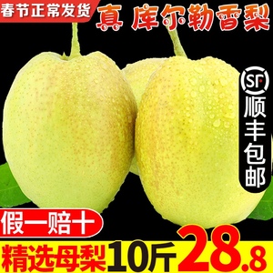梨子香甜孕妇时令全母梨库尔勒香梨新鲜当季箱装大果顺丰精果包邮
