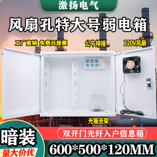 东羽特大号别墅双开门弱电布线箱