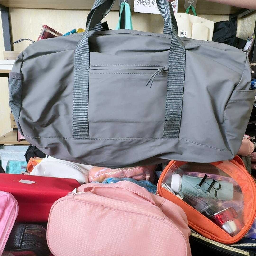 四件包邮 出口欧美大容量灰色防水手提旅行袋 健身瑜伽包 行李袋