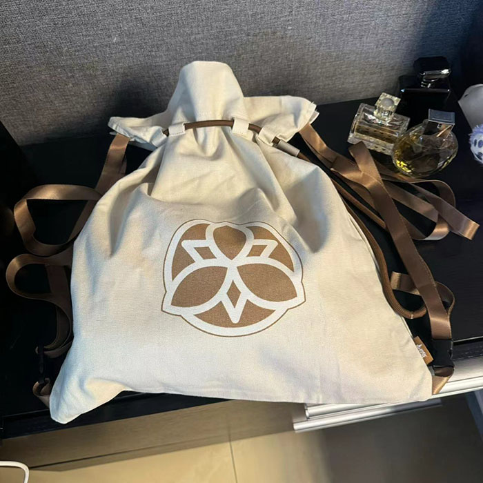 四件包邮 出口欧美尾货 棉帆布抽绳双肩背包可手提休闲百搭运动风