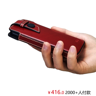 2023头层牛皮超薄包真皮手机壳穿皮带手机腰包男女手臂真皮套新款