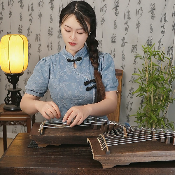 50厘米便攜小箏古箏便攜挖箏11弦