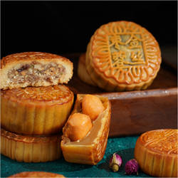 正宗三禾北京稻香村散装传统五仁双黄广式京式月饼独立装可拼礼盒