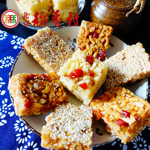 沙琪玛北京三禾稻香村传统手工散装皇家宫廷糕点点心白萨其马特产