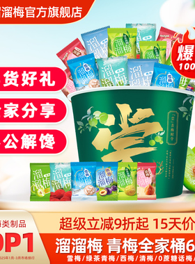 【溜溜梅全家桶】话梅酸梅子雪梅西梅清梅杨梅休闲零食年货送礼