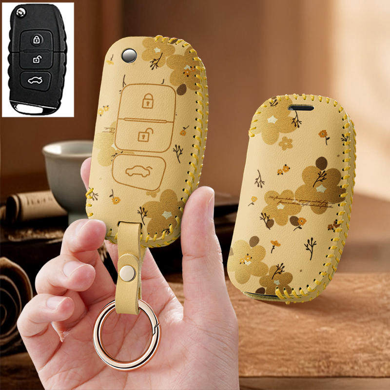 适用一汽奔腾X40汽车钥匙套x80保护套包壳扣女士高级全包专用男士