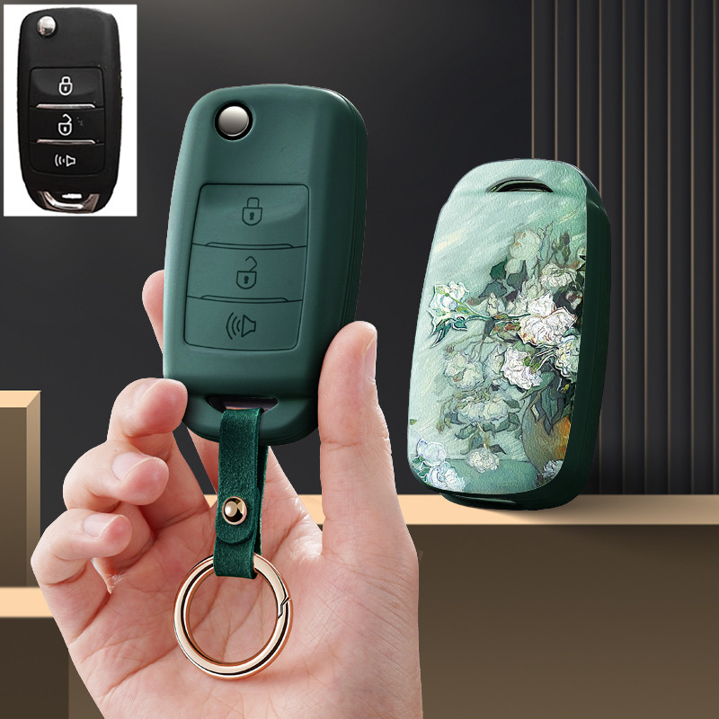 适用25款江铃凯运+货车plus汽车钥匙套新JMC男专用遥控包锁匙扣壳