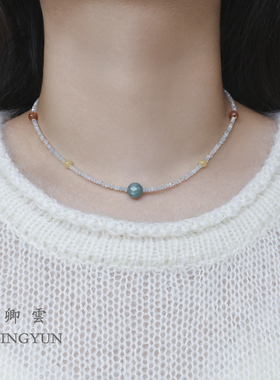 天然石转运珠轻奢小众设计感项链