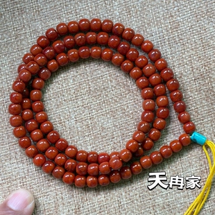 天然川料原矿无胶南红玛瑙6.8/6手链项链无优化可配地大假一罚十