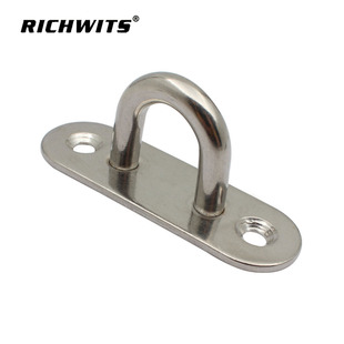 不锈钢304 316椭圆形门扣吊扣 椭圆形眼板 锁扣 船用甲板五金索具