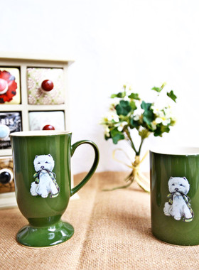 英国伦敦出口harrods哈罗斯陶瓷杯马克杯情侣杯出口骨瓷杯水杯熊