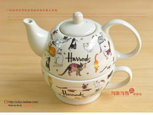 英式茶壶harrods陶瓷杯冷水壶热水壶功夫茶具生日圣诞礼物西高地