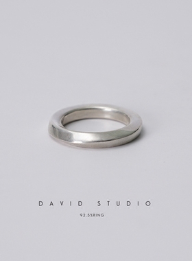 David studio 925纯银小众手工 肌理werkstatt munchen戒指男女款