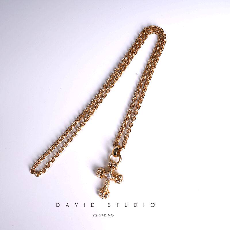 david全手工22k黄金中号火焰真钻图片