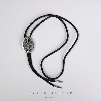 david纯手工925纯银花伸缩项链