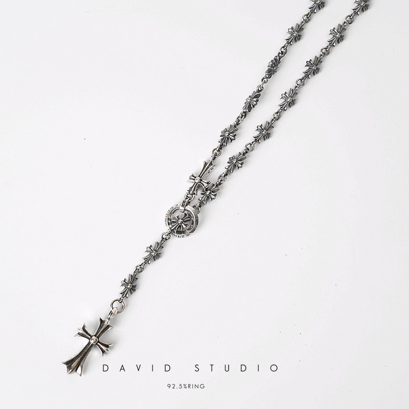 david经典可调节潮流做旧毛衣链图片