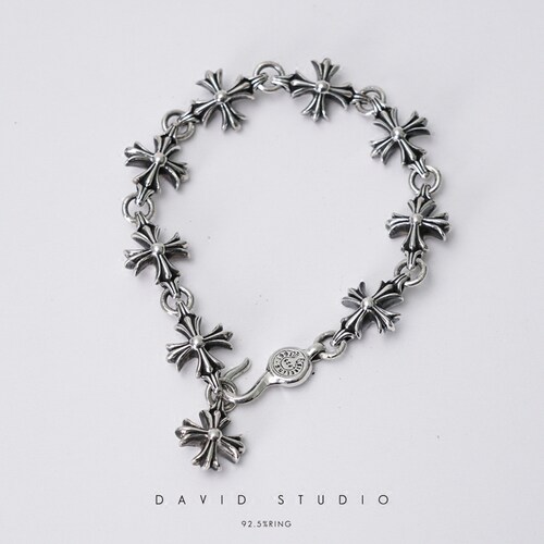 davidstudio925纯银罗志祥手链