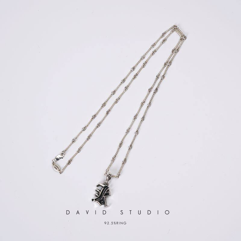 davidstudio925纯银吊坠项链图片