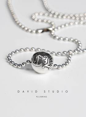 davidS925纯银纯银圆珠链