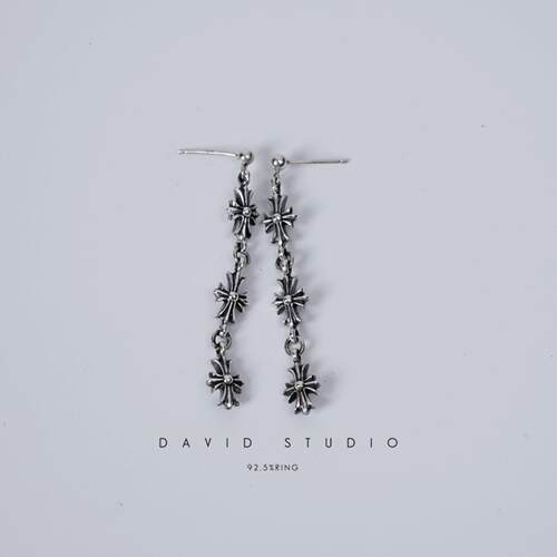 david纯手工制作朋克风流苏耳环