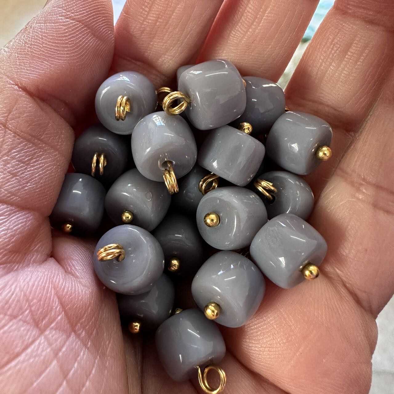 轻奢简约仿和田玉石百搭港风气质