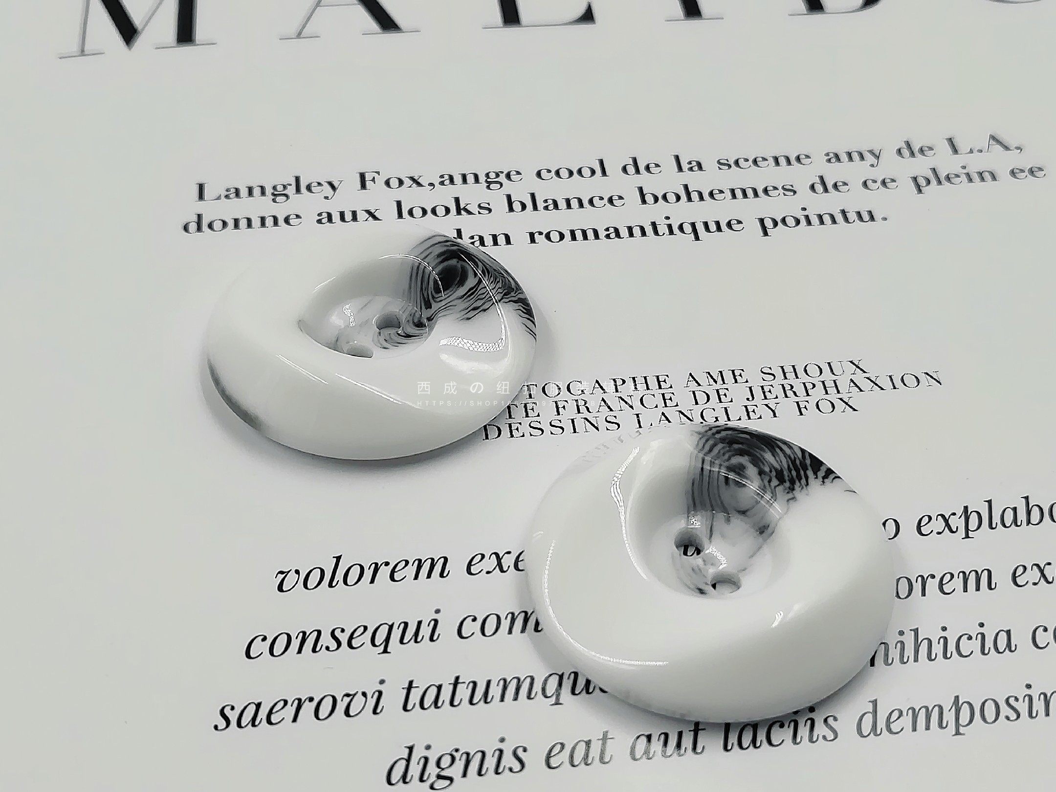 新春新款热推古风水墨纹精品树脂纽扣男女毛衣开衫大衣扣25至30mm,居家布艺,纽扣,淘宝优惠券,粉丝福利购,淘宝优惠卷