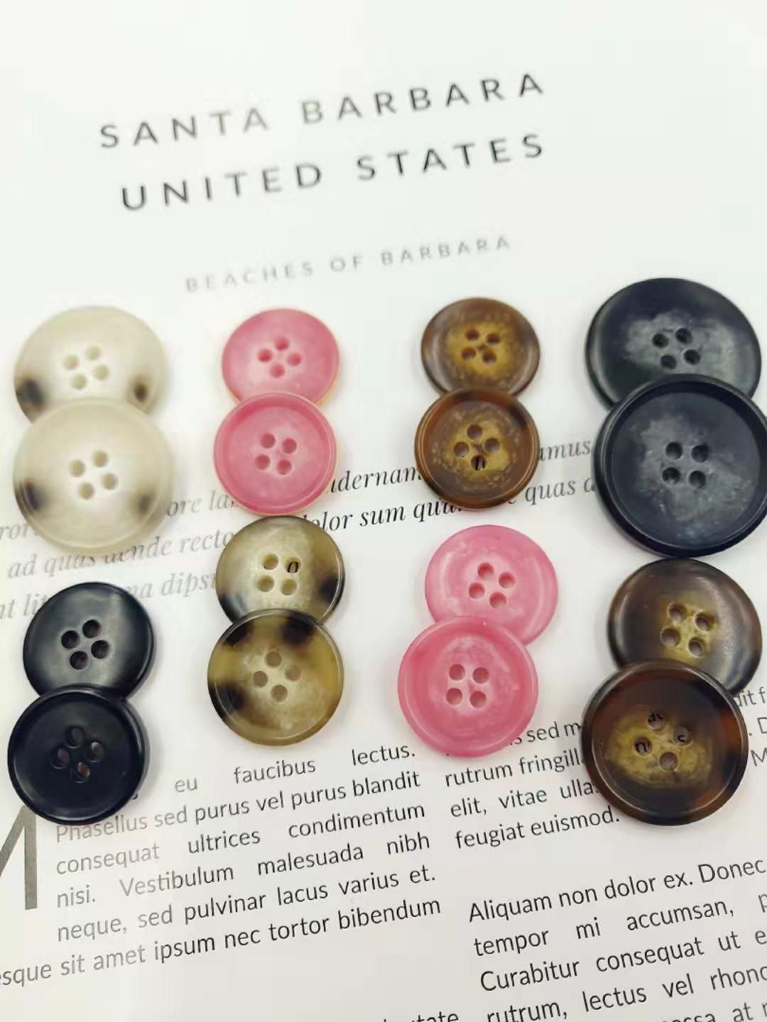 新款西装扣桃红色西装纽扣