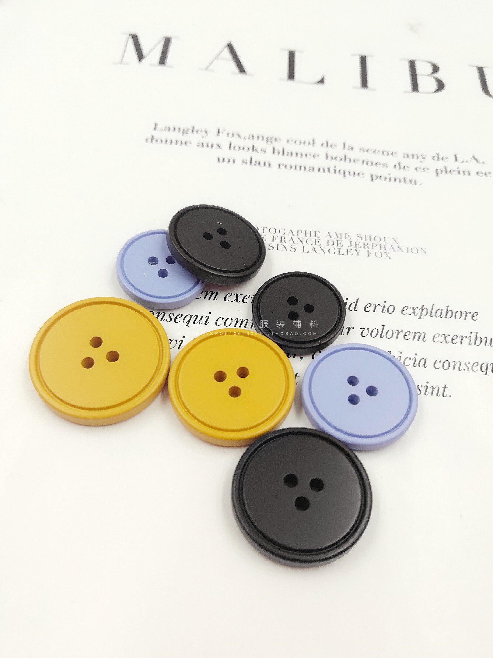 新款大衣扣毛衣开衫外套西服西装袖扣裤扣子圆形三眼纽扣15至30mm