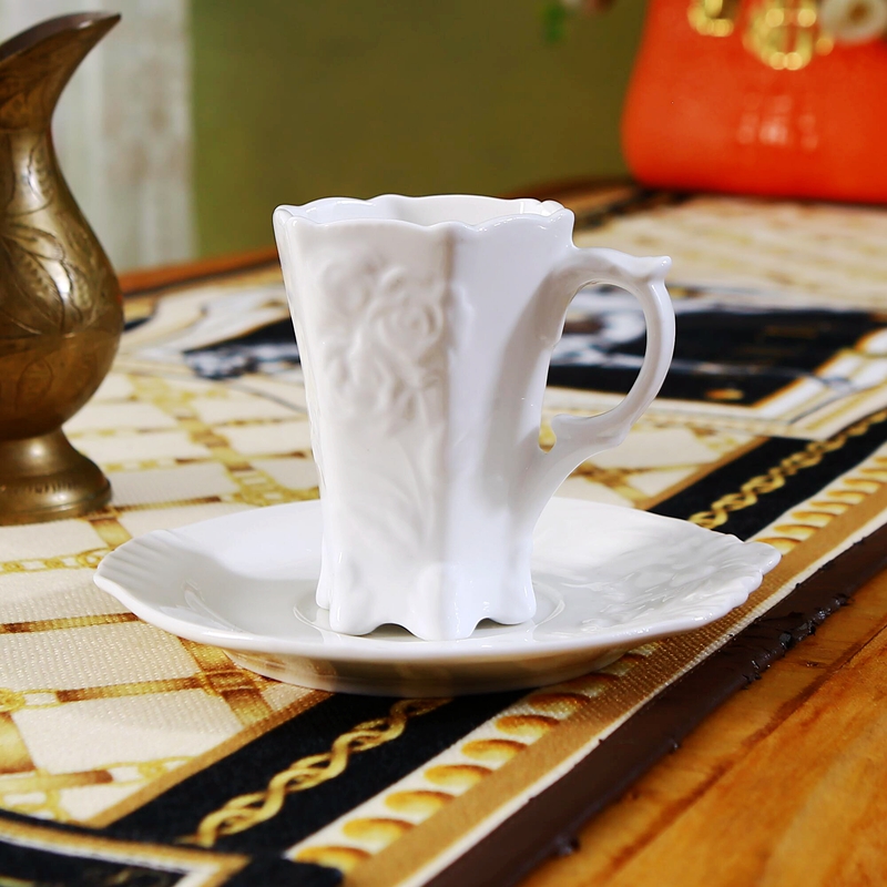 玫瑰庄园咖啡杯陶瓷小婚庆礼品杯