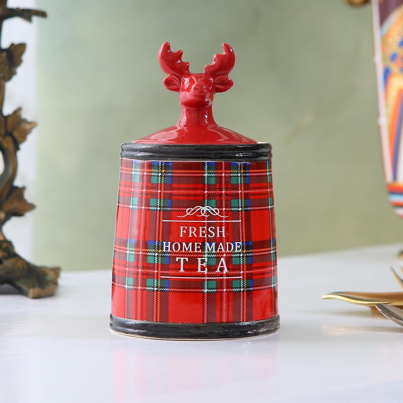 款式家居日用陶瓷糖罐餐饮调味