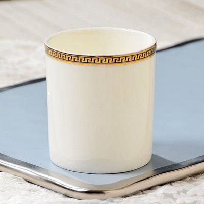 欧式陶瓷欧式描金茶杯水杯直身杯