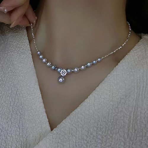 akoya海水真多麻珍珠项链