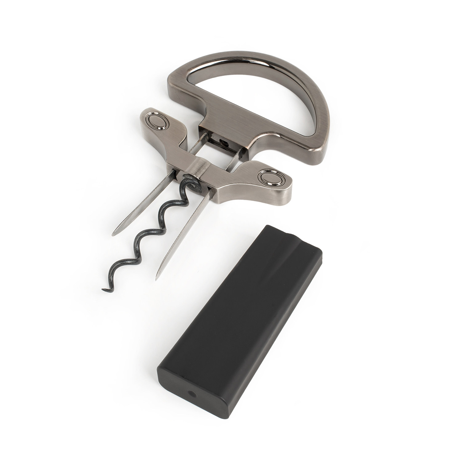 老酒开瓶器红酒起子便携式开瓶神器螺旋钻头两片式开酒器家用