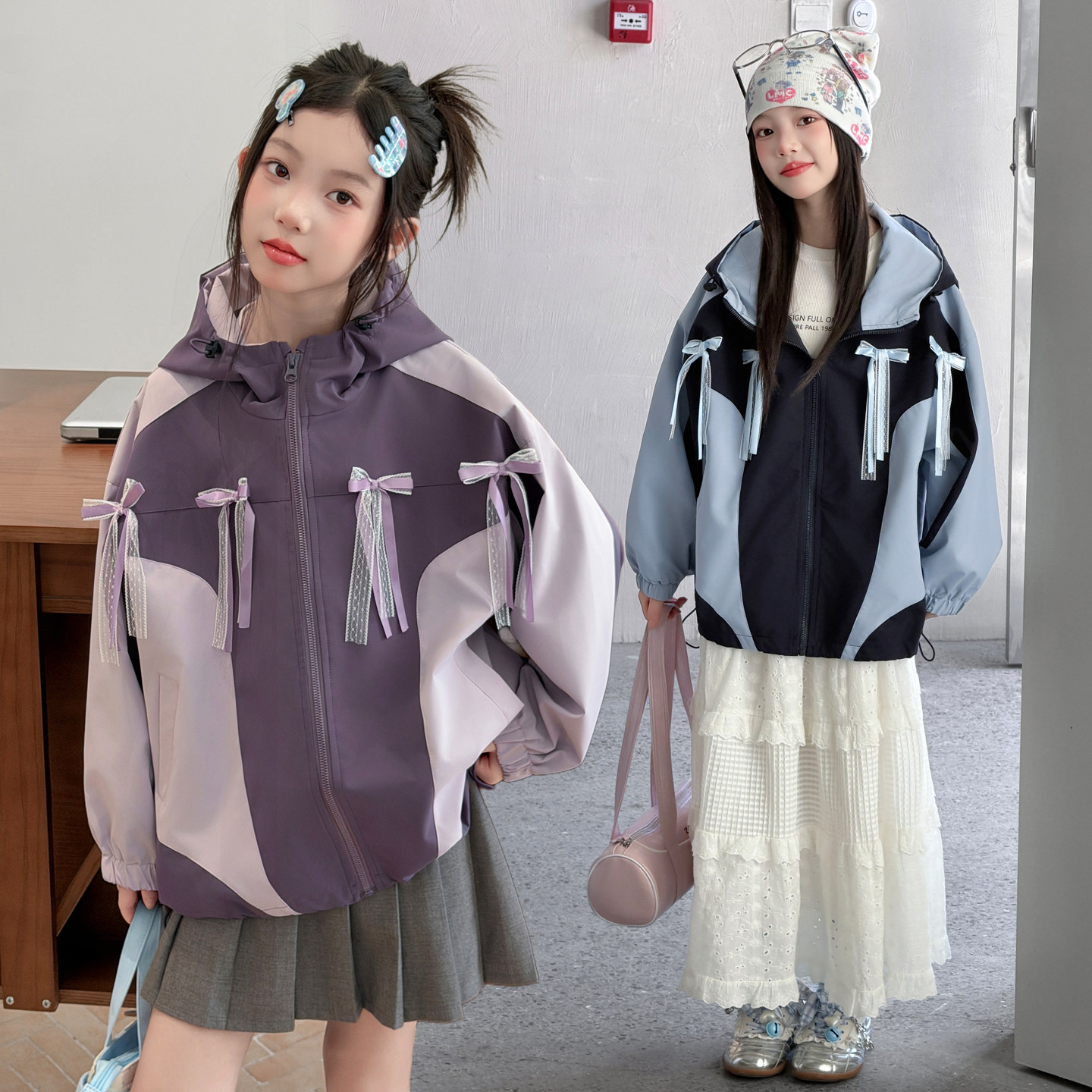 蝴蝶结~冲锋衣~休闲户外~
