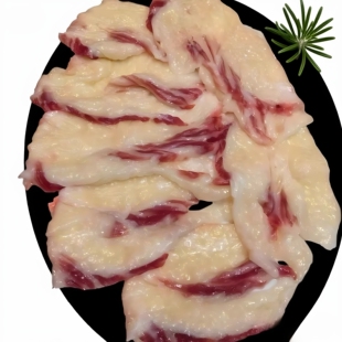 新鲜清真牛胸口油云南寻甸牛胸油现杀黄牛烧烤火锅整块食材可切片
