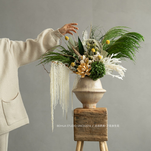 永生花真花吊米北欧风家居装饰